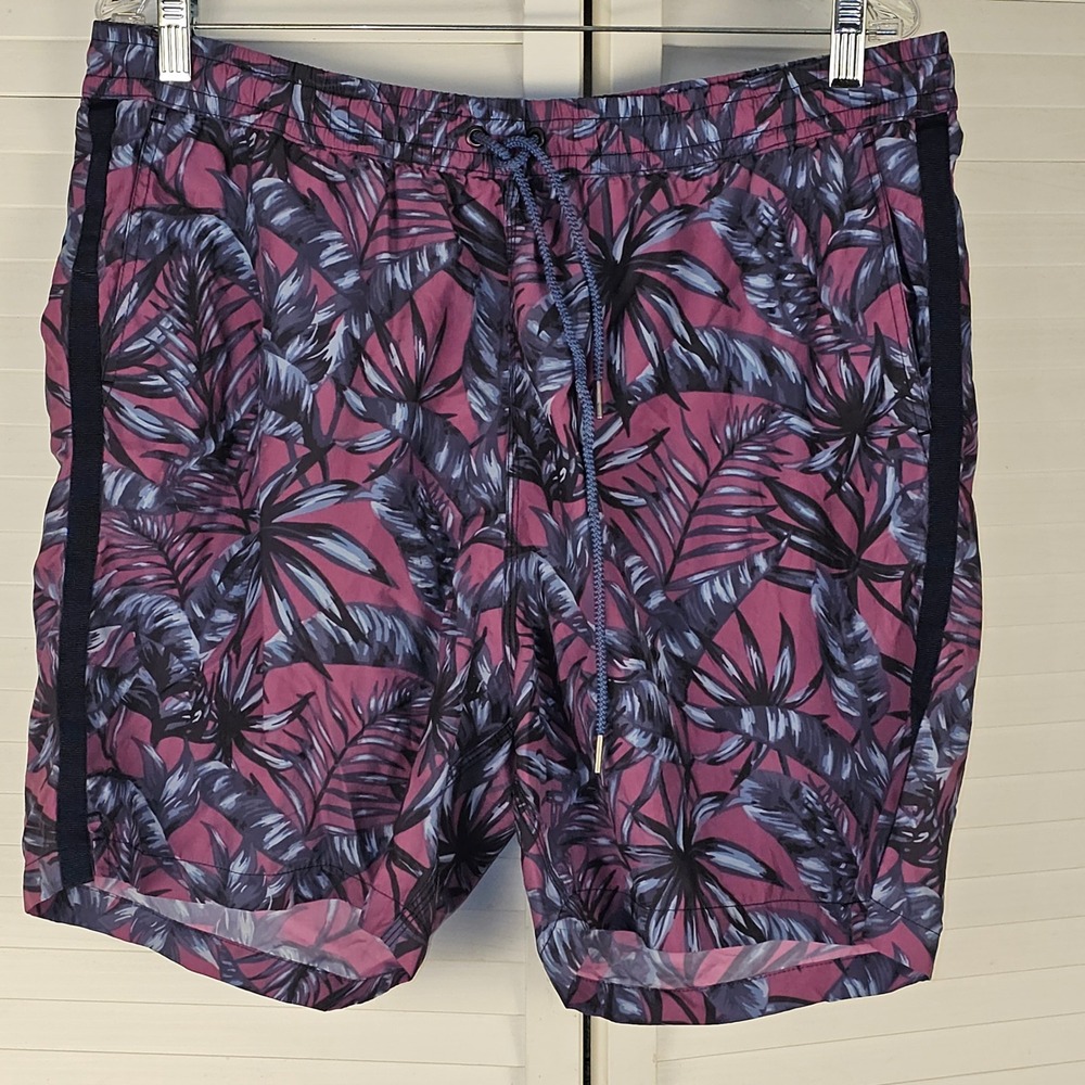 Faherty Reserve Mens Tropical Floral Swim‎ Trunks Shorts XXL
